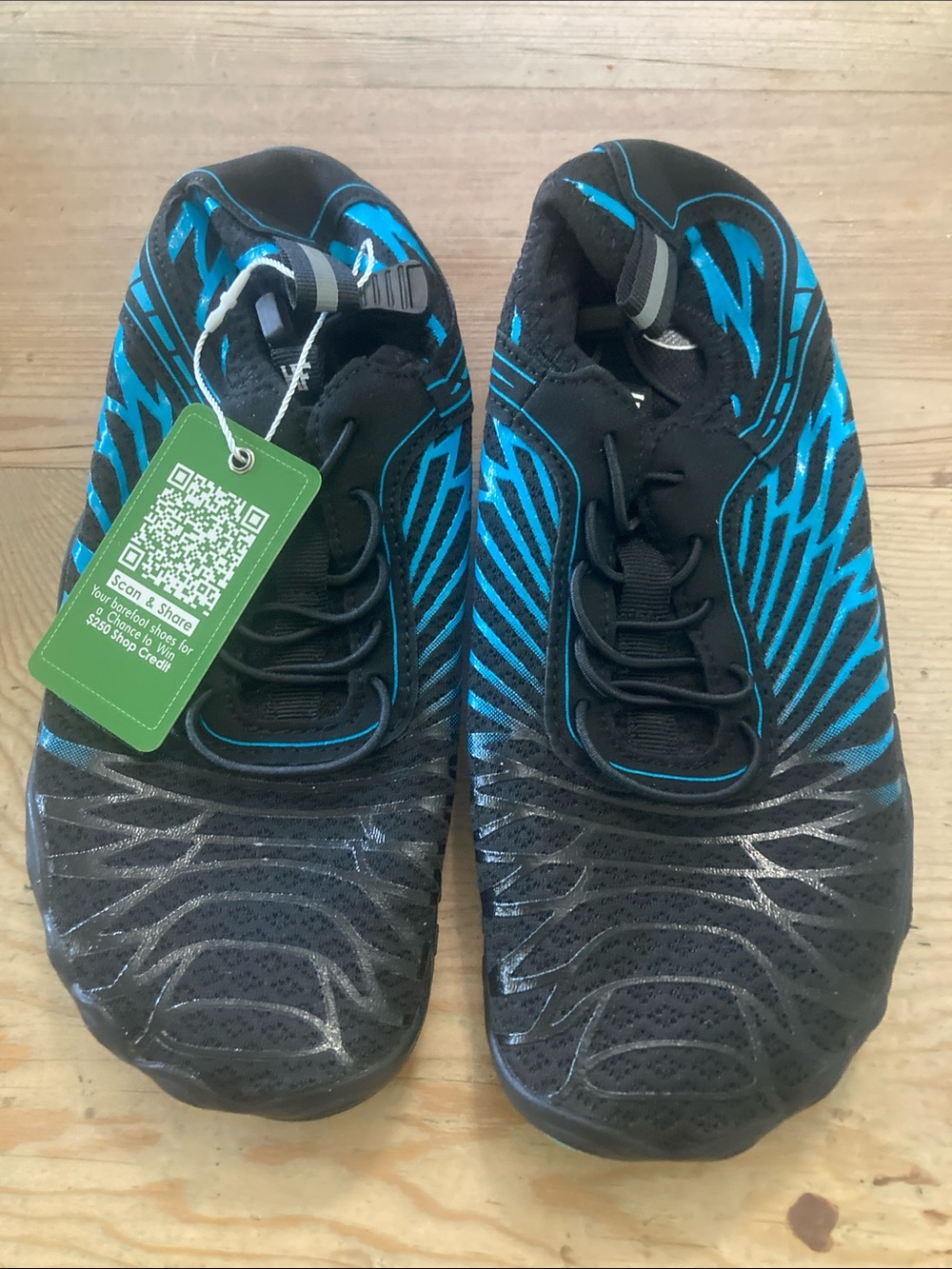 Women's Athletic Running Shoes - Black & Blue